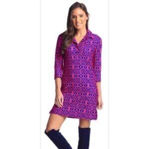 Jude Connally Printed Dress Sz Xs